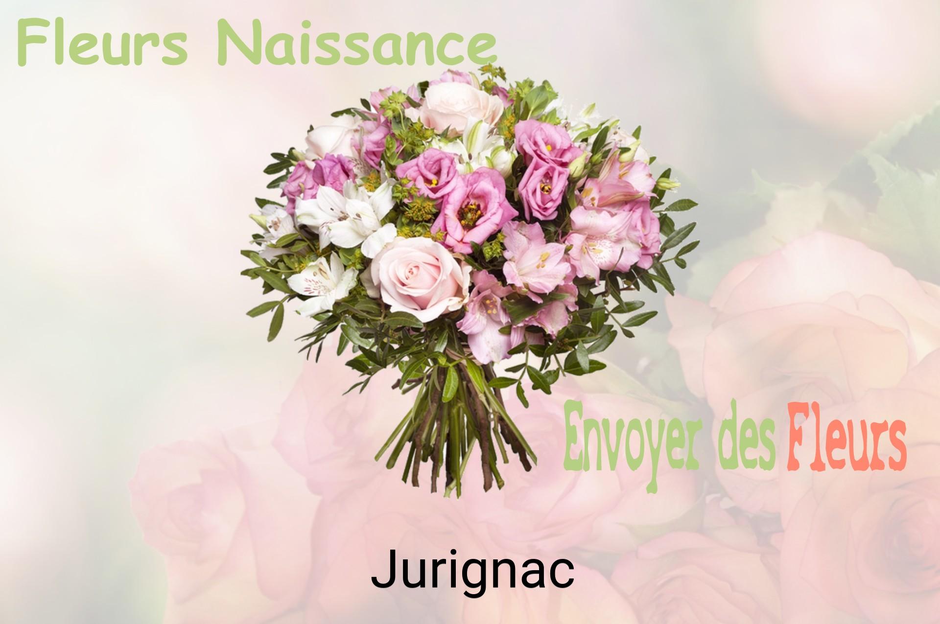 Bouquet de fleurs de naissance livré à Jurignac